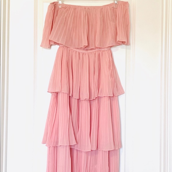 Pink midi dress - Picture 2 of 4